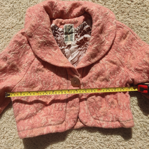 Vintage Anthropologie Burning Torch  Crop Blazer - Picture 8 of 10